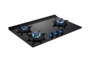 檯面式彩焱玻璃三口爐