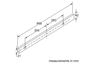 4系列 隱藏式排油煙機 90 cm 金屬銀色