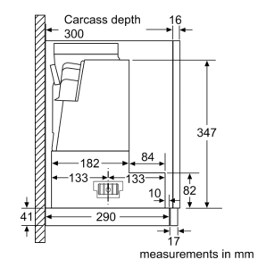4系列 隱藏式排油煙機 60 cm 金屬銀色