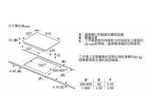 PXE875DC1E 上裝式 Flex IH感應爐 (80公分)