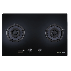 智能雙炫火二口玻璃檯面爐