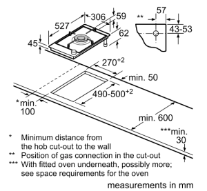 PRA3A6D71T 上裝式 單口瓦斯爐 (30公分/拼爐)