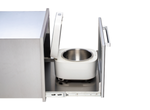 抽屜式炊飯器收納櫃(黑色)