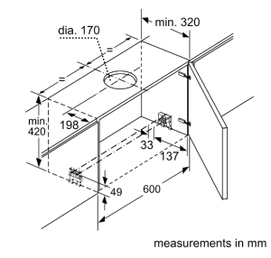 8系列 隱藏式排油煙機 90 cm 不銹鋼