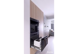 46H炊飯器收納櫃(曜岩黑/抽屜型)