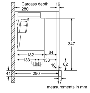 4系列 隱藏式排油煙機 90 cm 金屬銀色