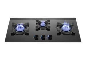 檯面式內焰玻璃三口爐