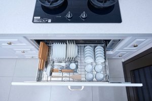 80CM橫抽式崁門烘碗機