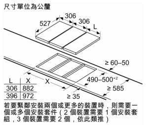 PRB3A6D71T 上裝式雙口瓦斯爐 (30公分/拼爐)