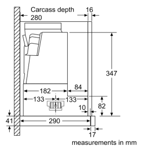 4系列 隱藏式排油煙機 60 cm 金屬銀色