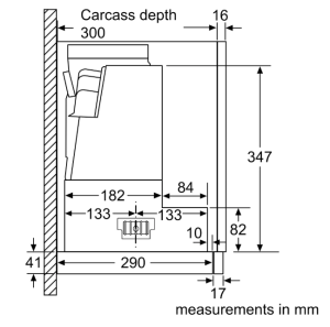 4系列 隱藏式排油煙機 90 cm 金屬銀色