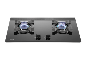 檯面式內焰玻璃雙口爐