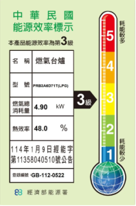 PRB3A6D71T 上裝式雙口瓦斯爐 (30公分/拼爐)