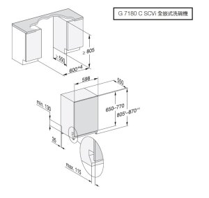  全嵌式洗碗機