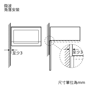 6系列 嵌入式微波燒烤爐 59 x 38