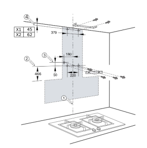 8系列 壁掛式排油煙機 90 cm 深遂黑