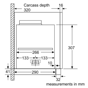 8系列 隱藏式排油煙機 90 cm 不銹鋼