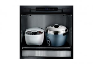 60H炊飯器收納櫃(曜岩黑/含內抽)