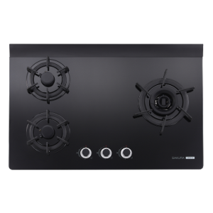 三口雙炫火玻璃檯面爐