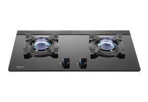 檯面式內焰玻璃雙口爐