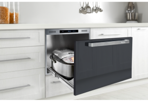 46H炊飯器收納櫃(經典黑/抽屜型)