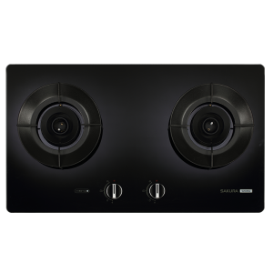 聚熱焱雙炫火二口玻璃檯面爐