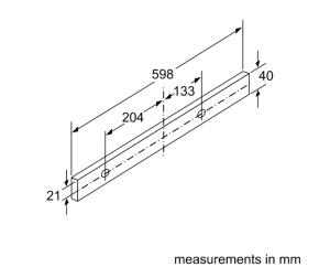 4系列 隱藏式排油煙機 60 cm 金屬銀色