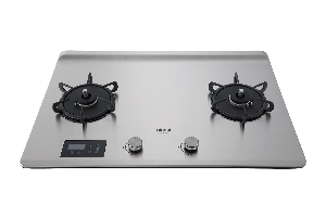 檯面式緻溫不銹鋼雙口爐