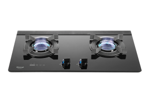 檯面式內焰玻璃雙口爐